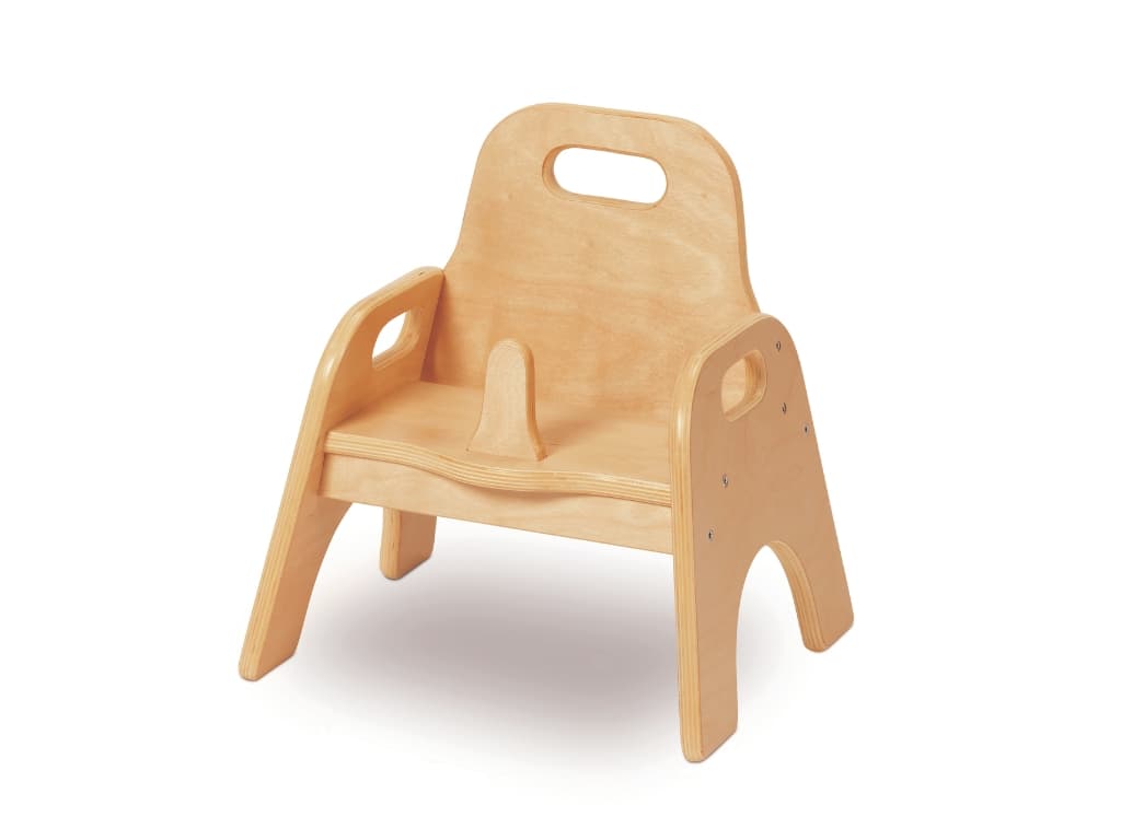 Baby Infant Wooden Millhouse Feeding Chair on a White Background