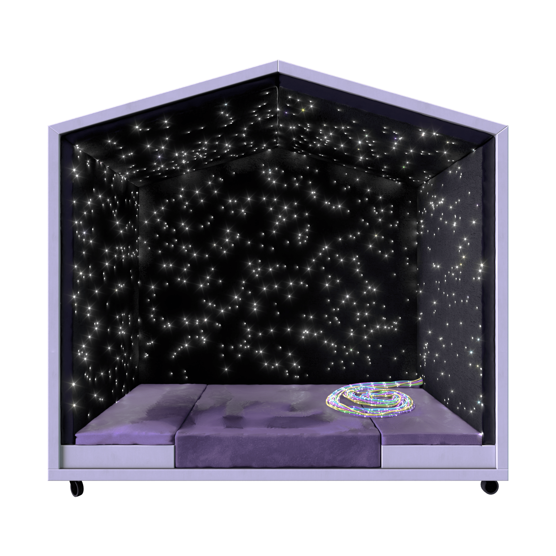 A 3D render of the Sensory Nook Retreat.