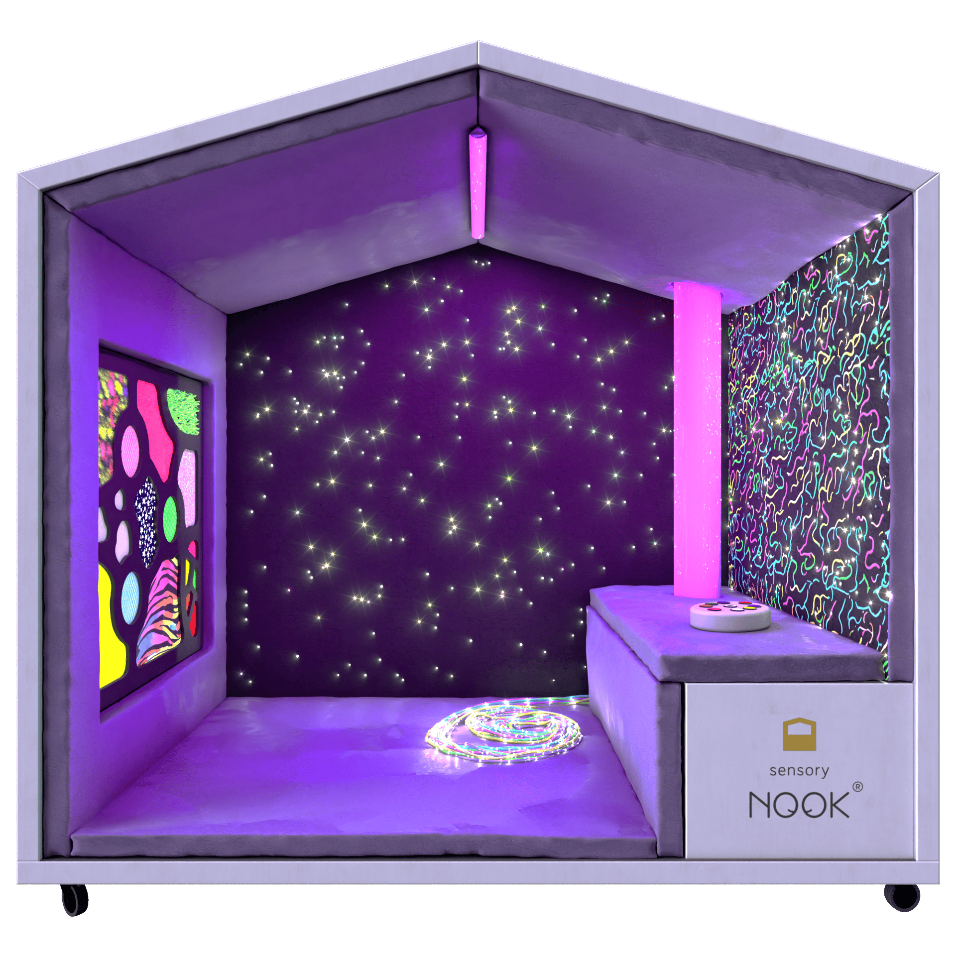 A 3D visualisation of the Sensory Nook Glow.