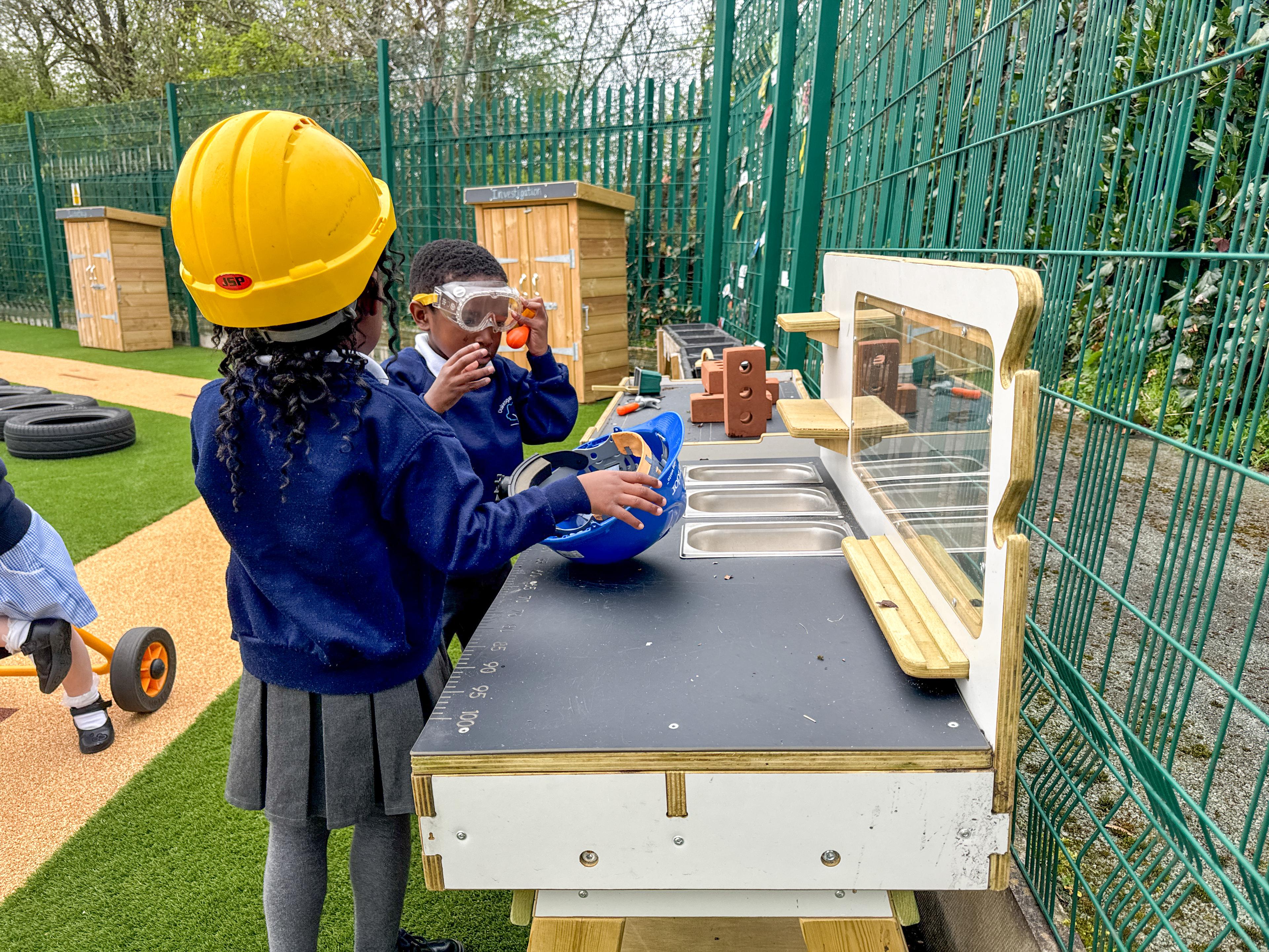 Wooden Construction Table from Pentagon Play