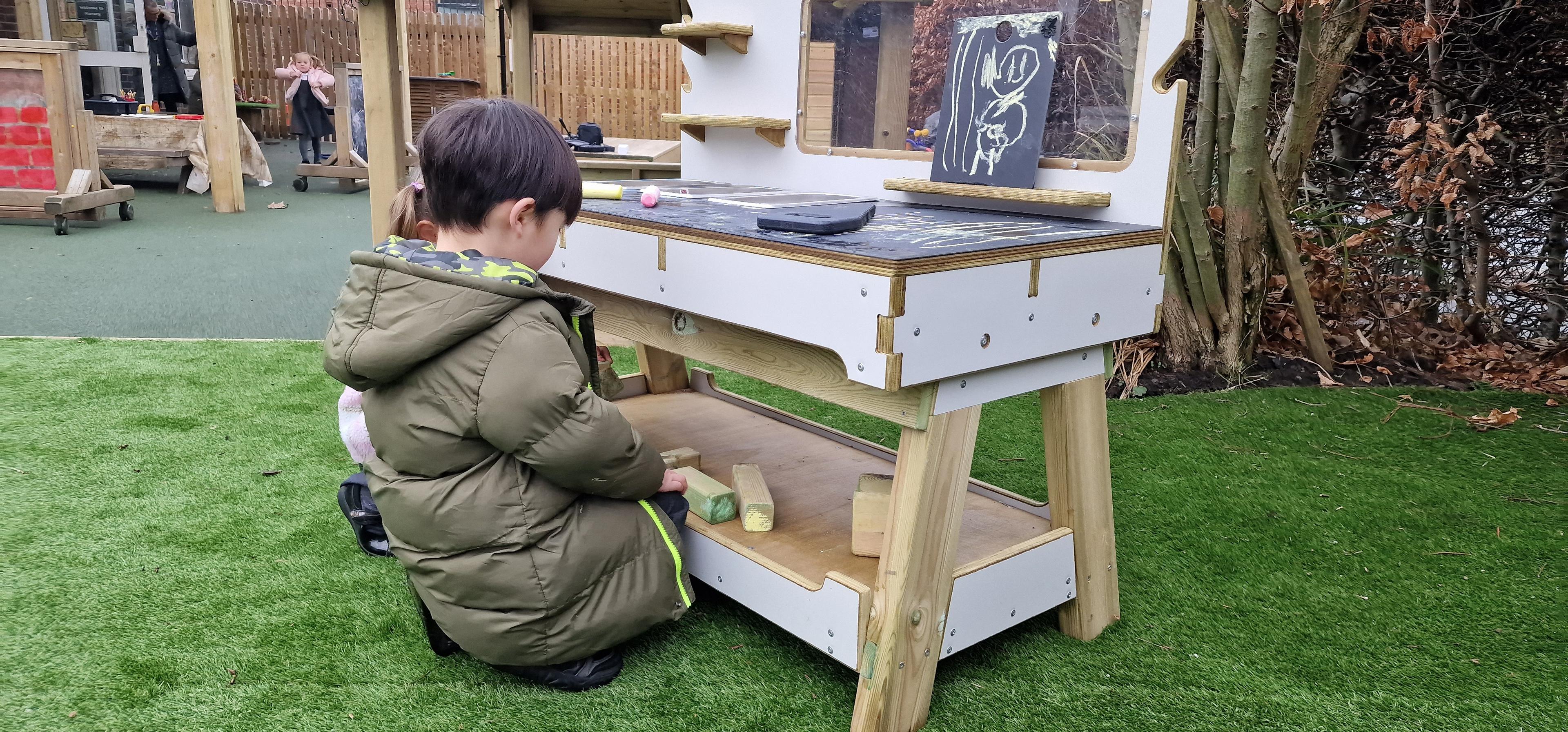 Wooden Construction Table from Pentagon Play