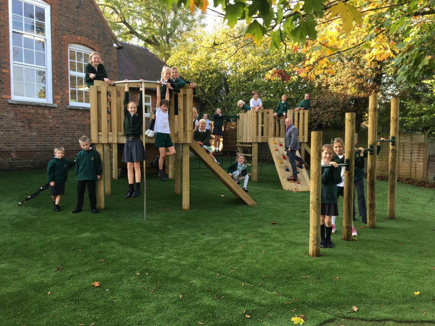 school playground climbing frames