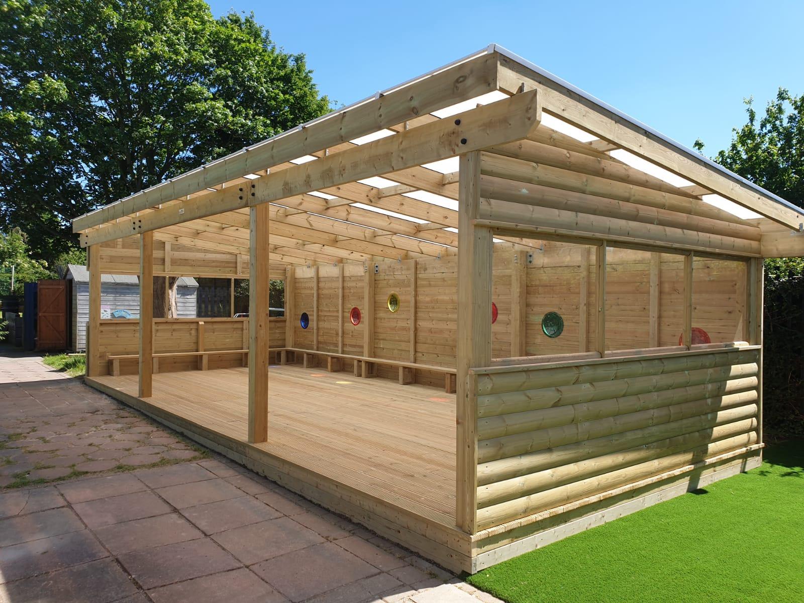 timber canopies for schools 