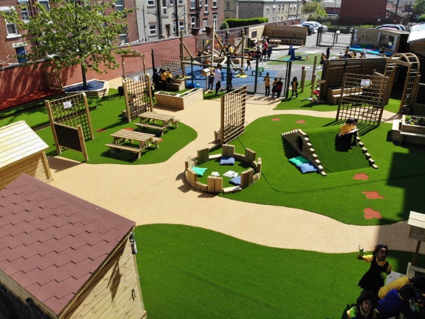 Playground safety surfacing 