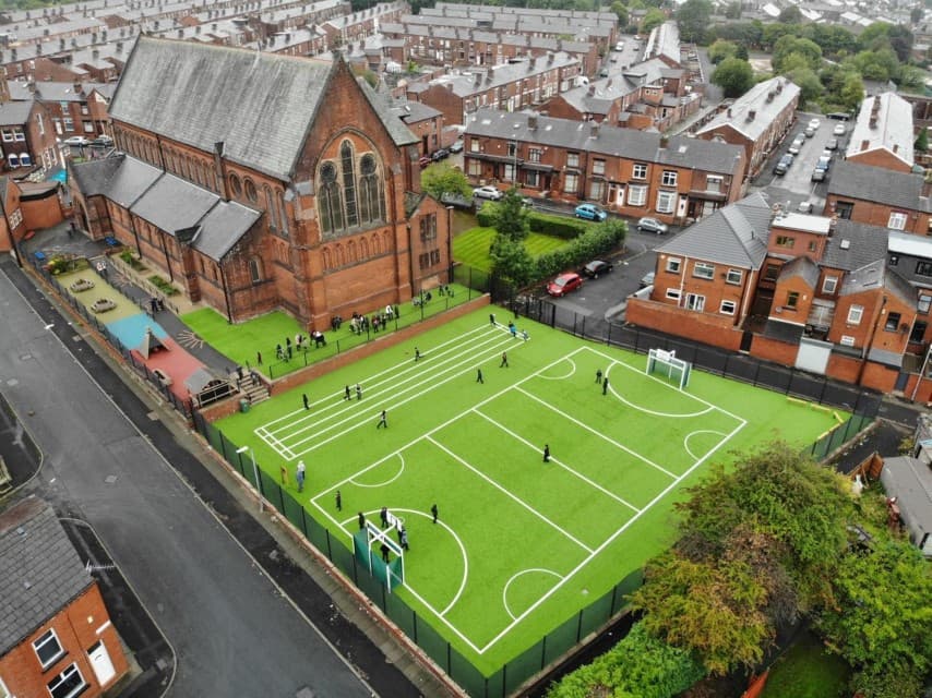 Artificial Grass Playground Surfacing