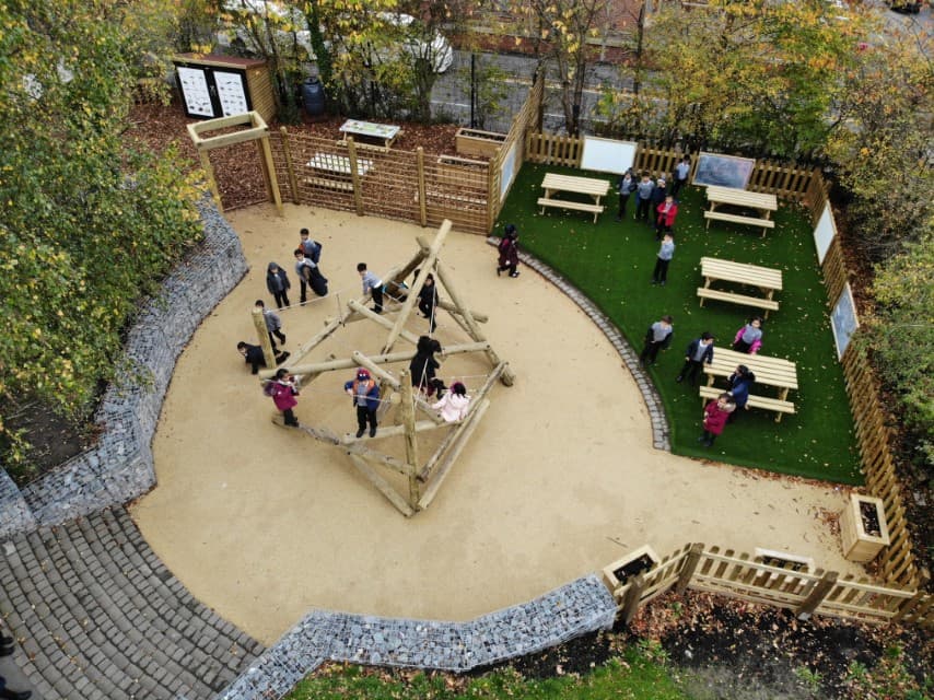Outdoor playground surfacing 