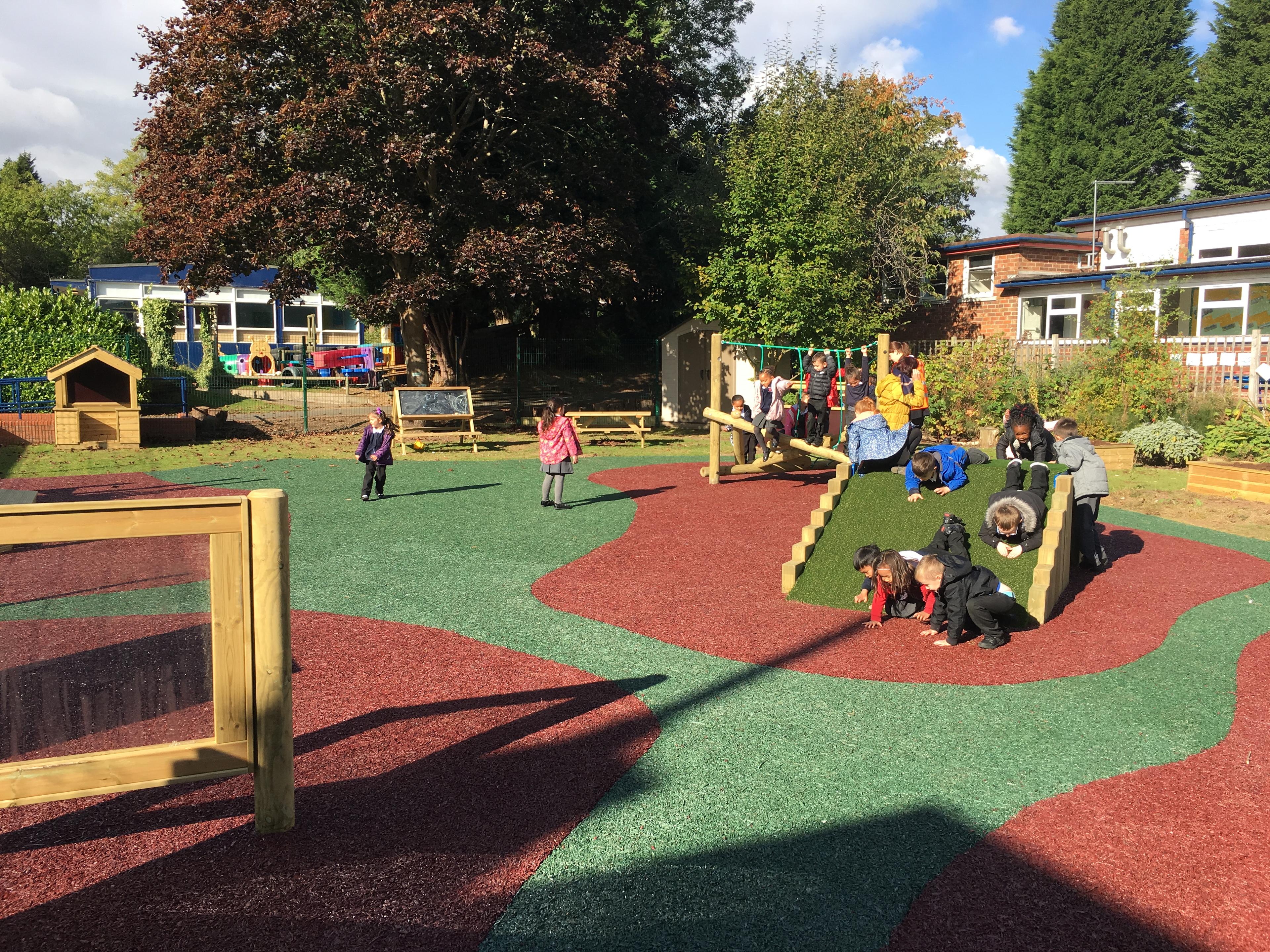 playbond rubber bark chippings