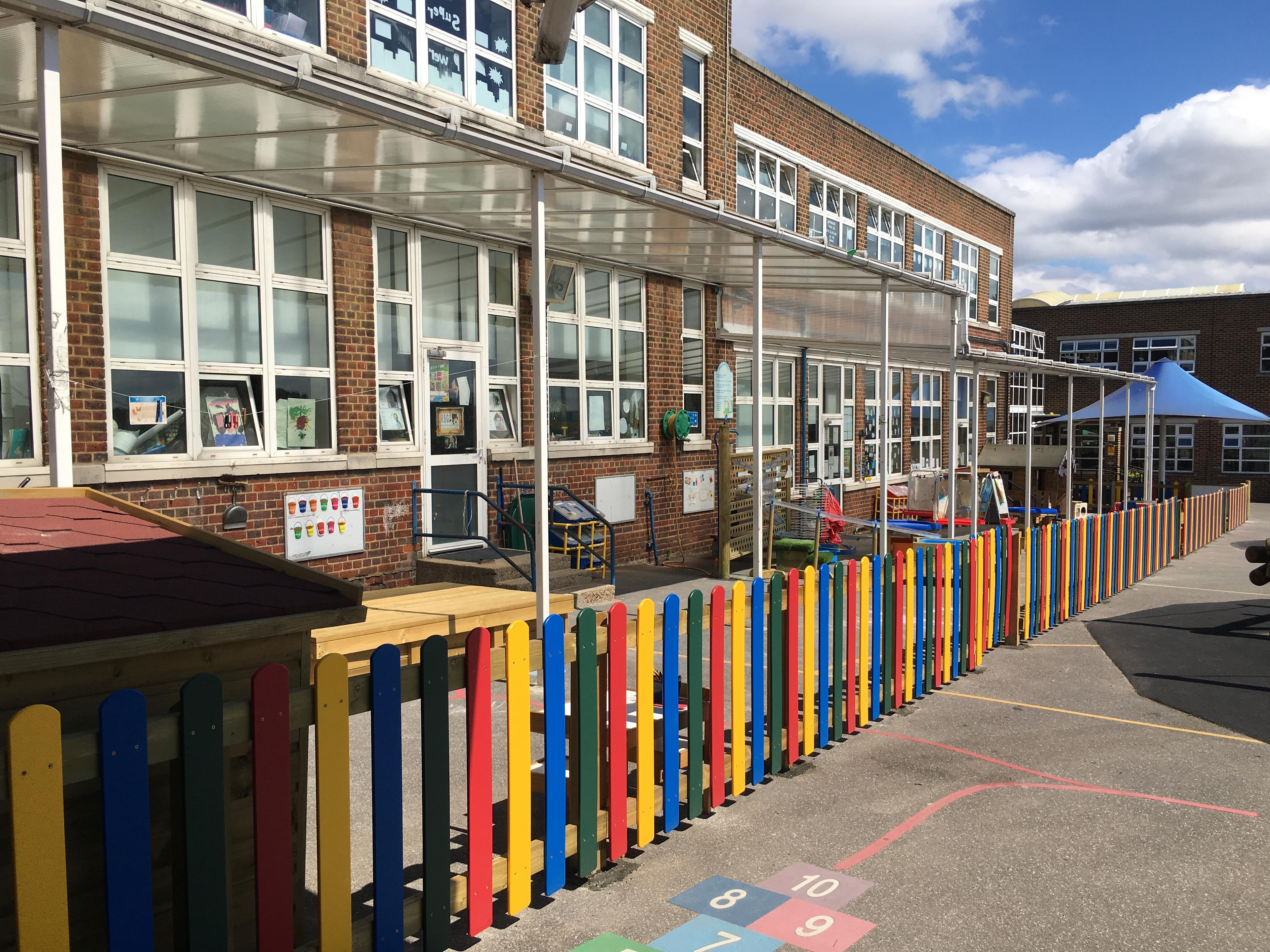 school playground fencing eyfs 