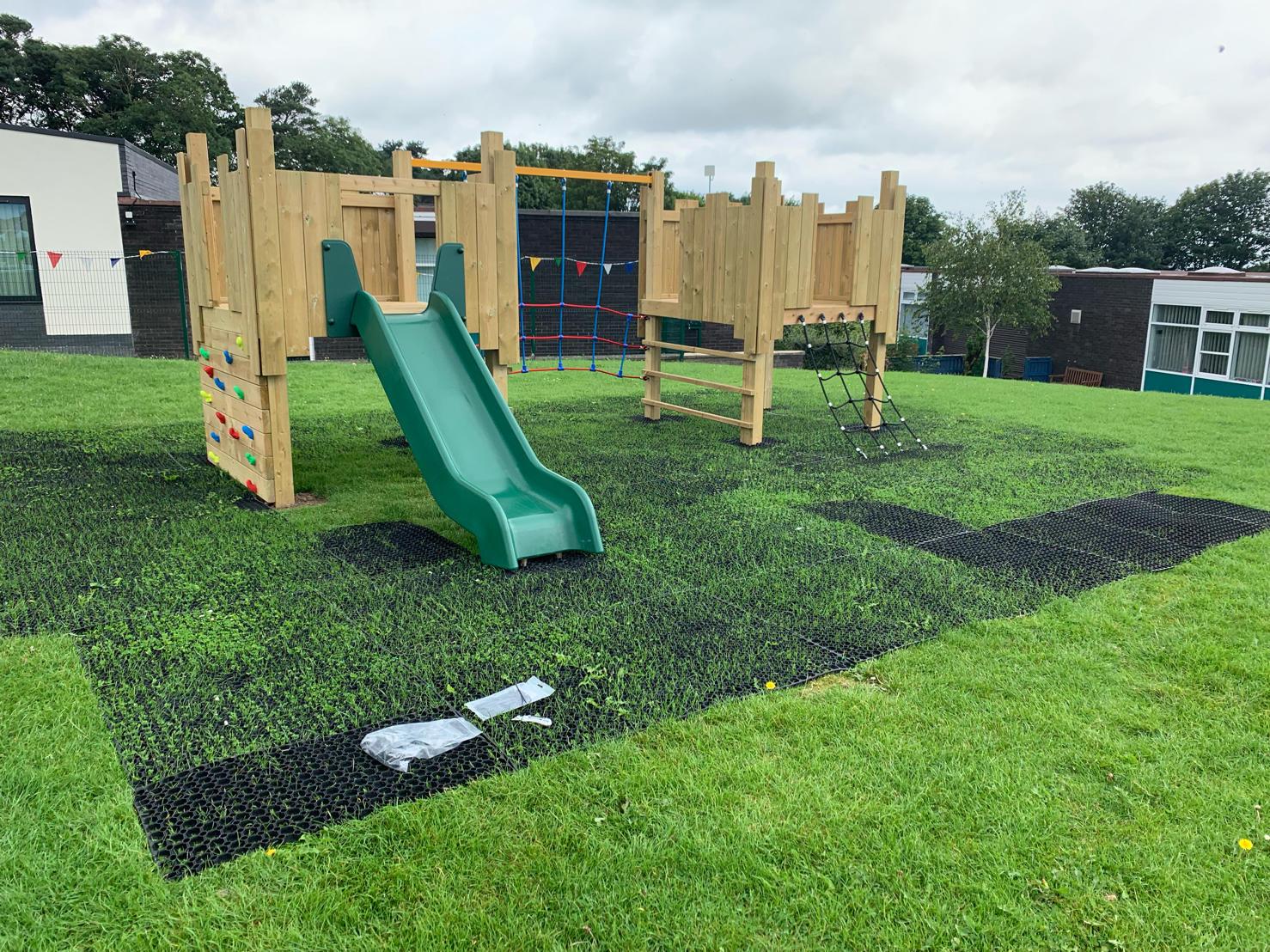 Rubber Grass Mats for playgrounds