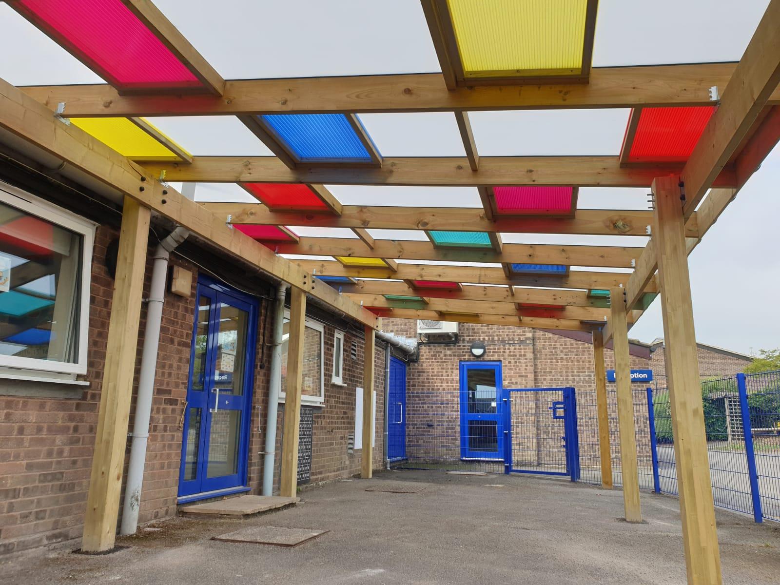 Timber canopies for schools