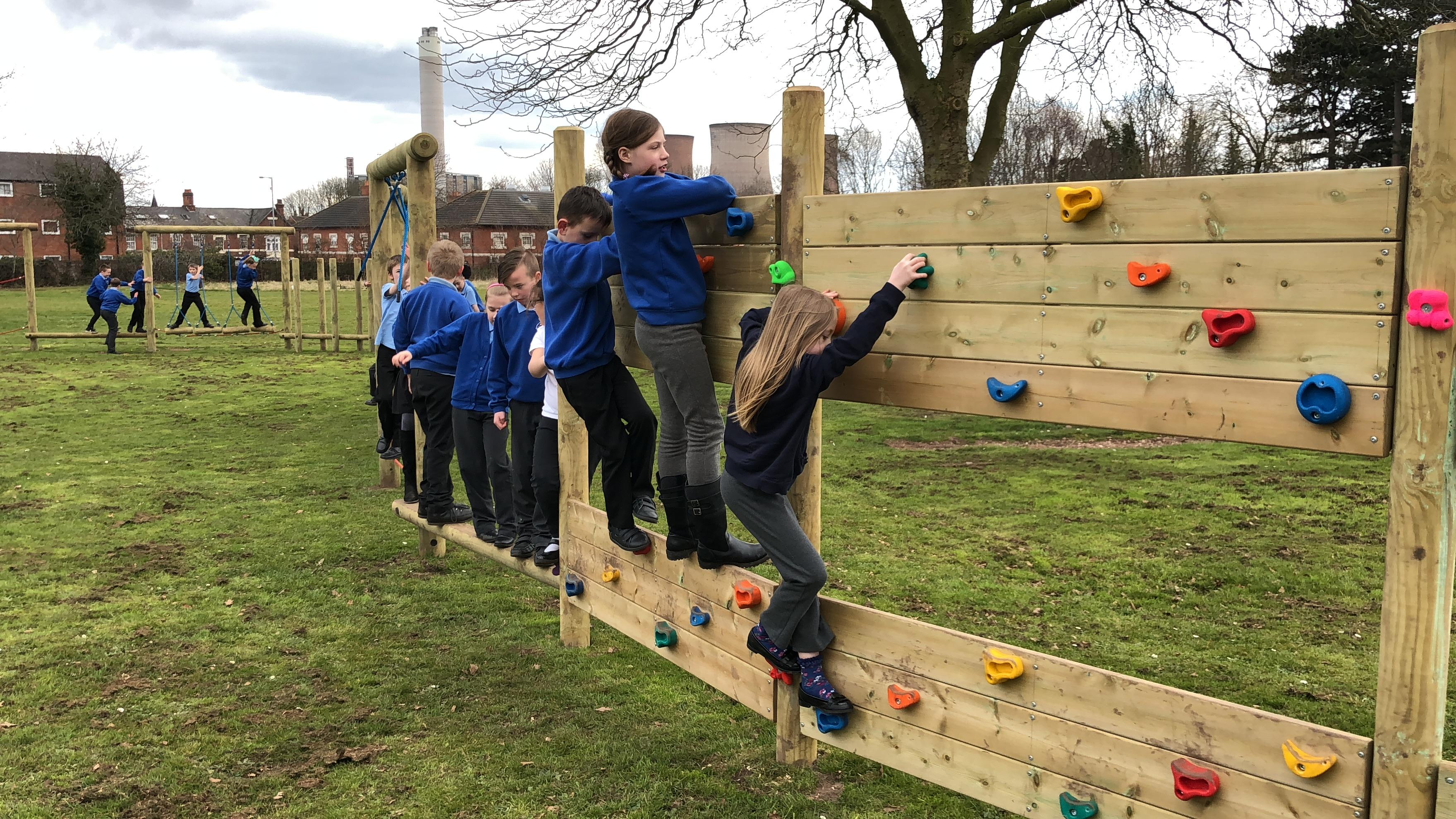 playground trim trails for schools