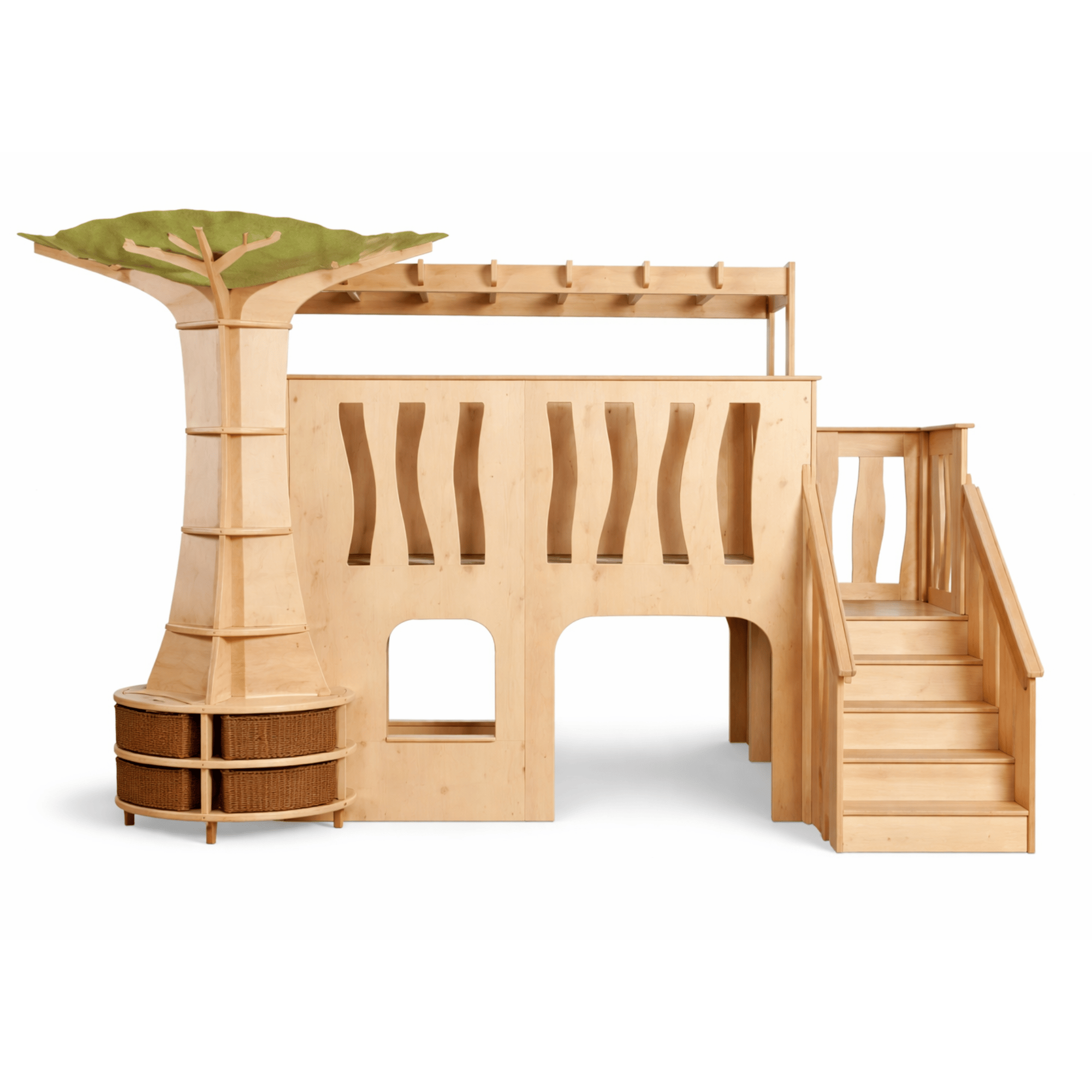 A 3D visualisation of the Millhouse Treehouse Loft.