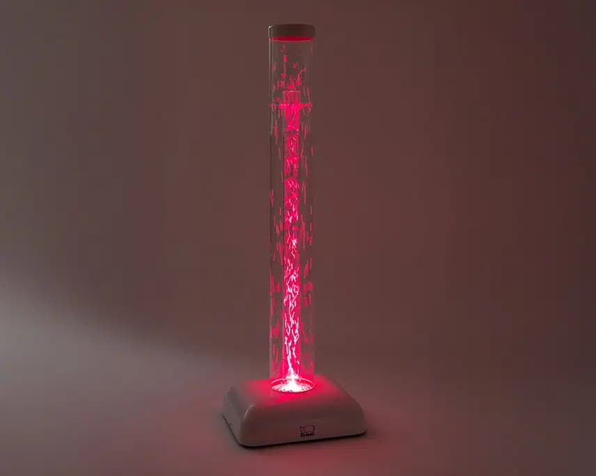 light up pink sensory tube