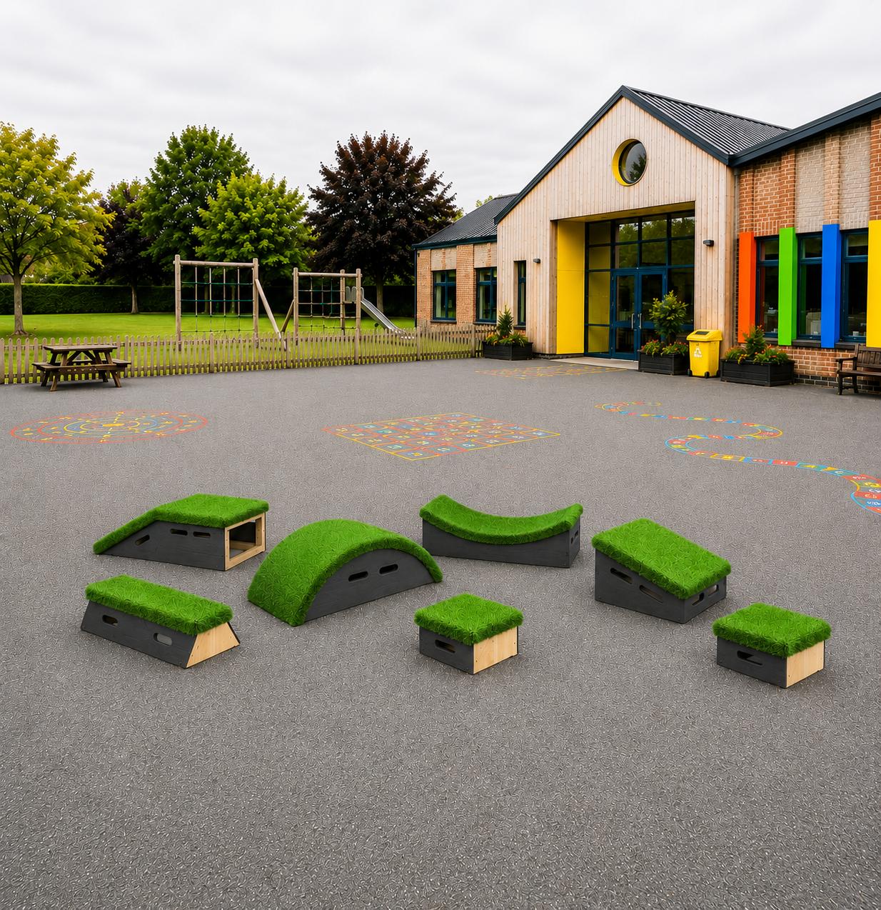 A 3d visualisation of the Get Set Go Blocks included in the Brecon Beacons set.